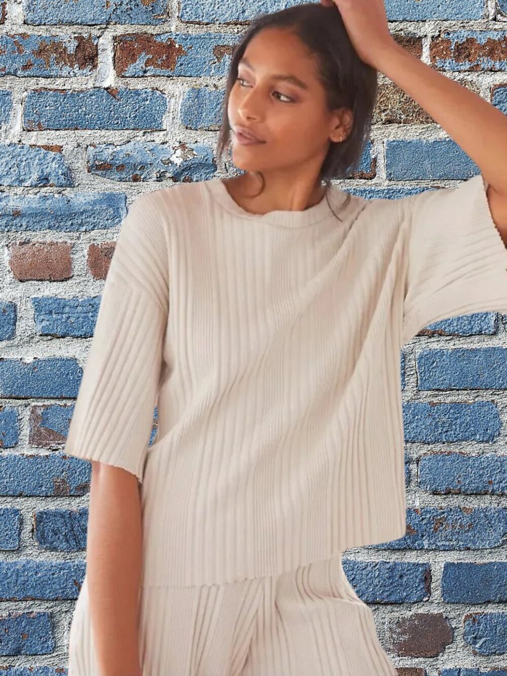 NWOT Stateside Ribbed Scoop Top Size Small